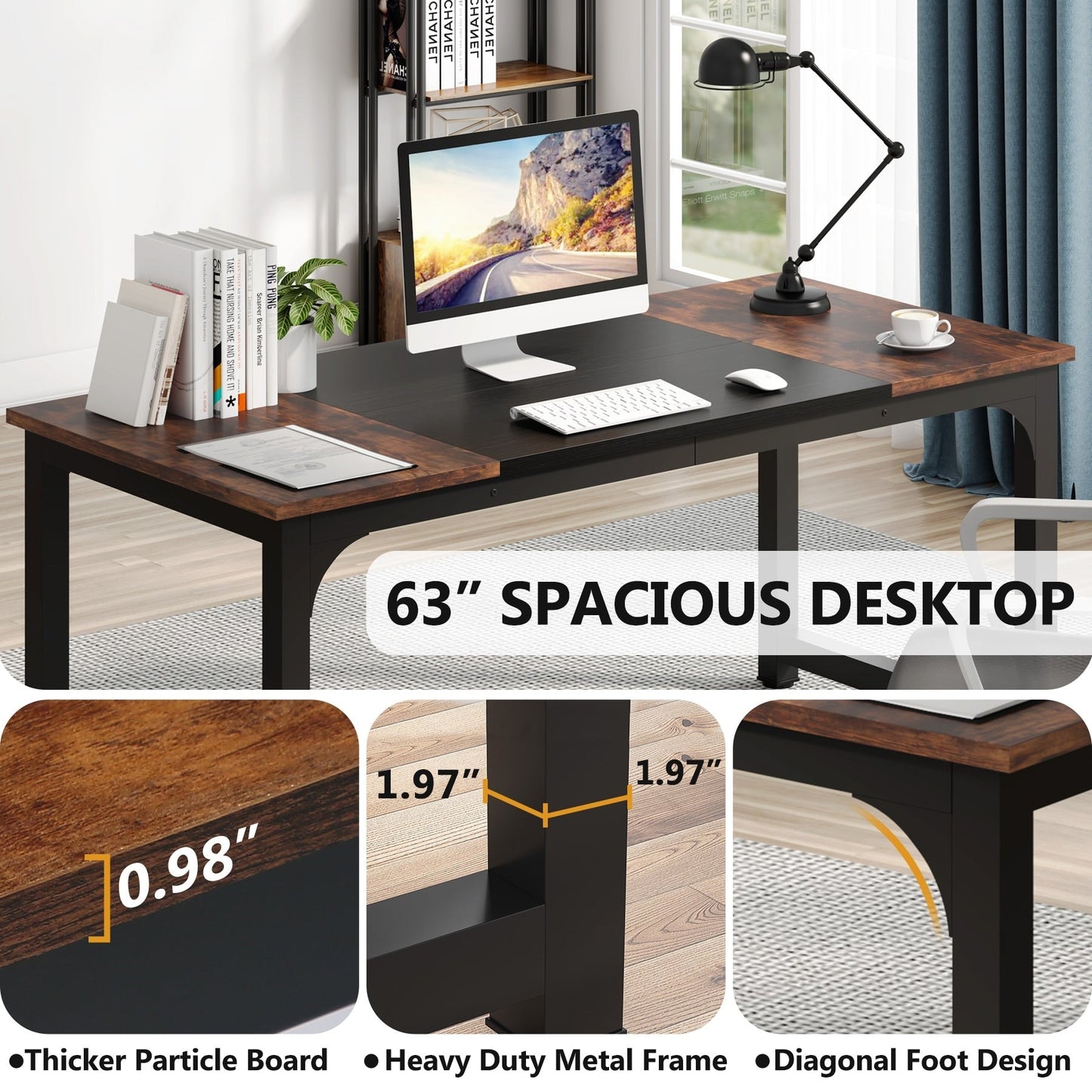 63 Bureau d'ordinateur moderne pour le bureau à domicile