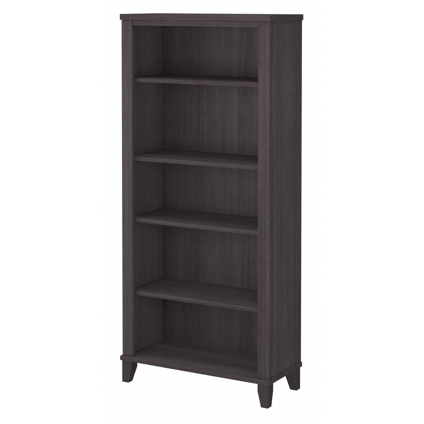 Bibliothèque haute à 5 étagères Bush Furniture Somerset avec tablettes réglables