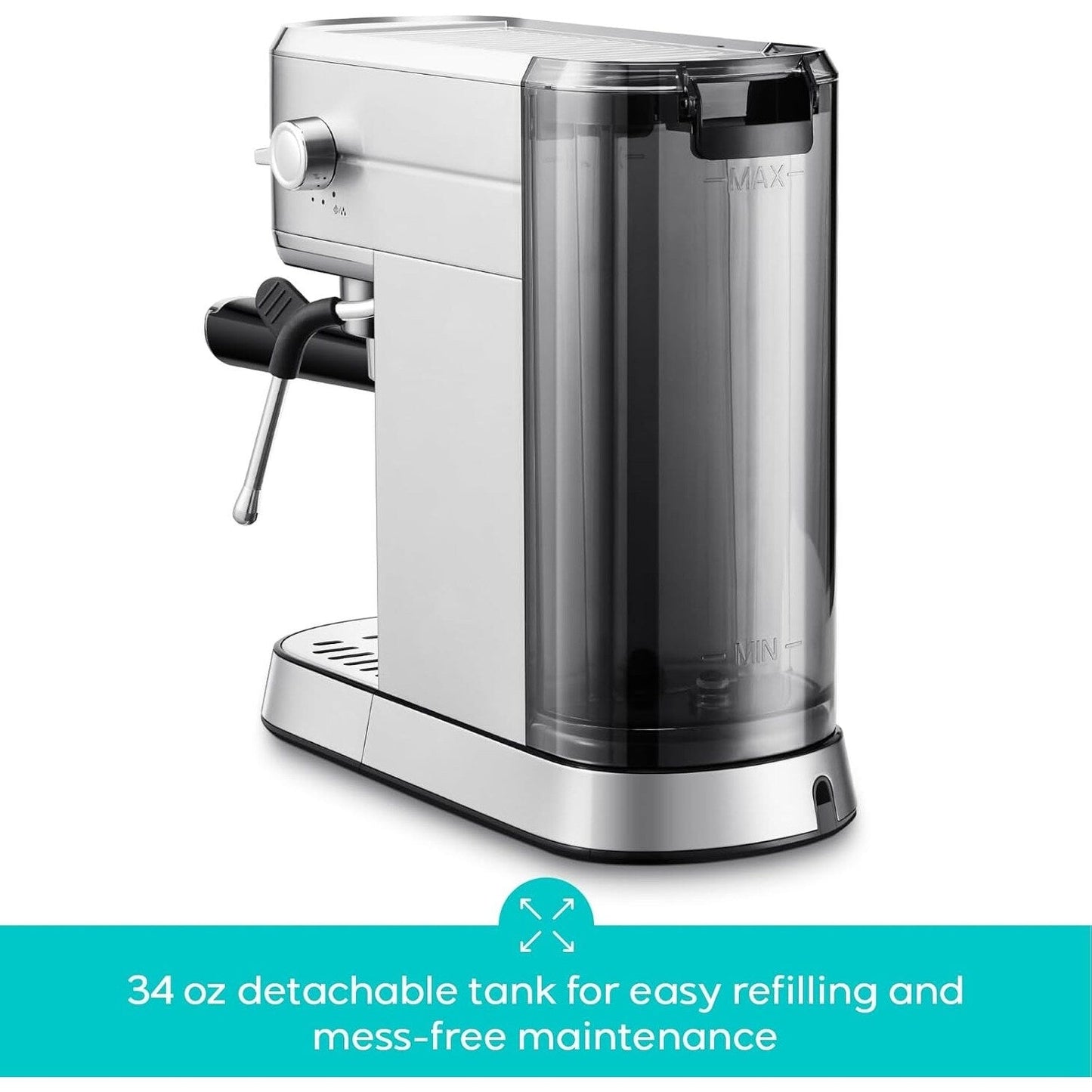 CASABREWS CM5418 Machine à expresso de base 20 bars avec mousse de lait pour la maison