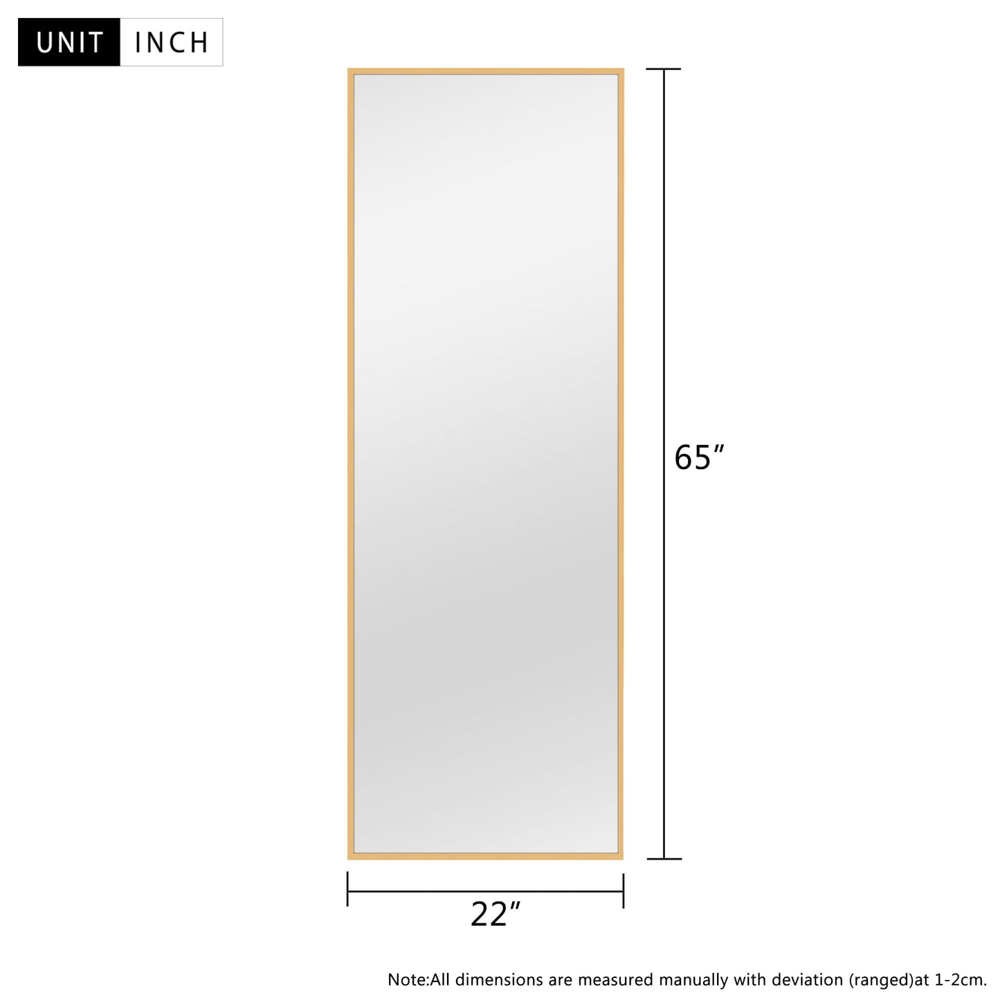 Miroir pleine longueur Grand miroir mural Miroir intégral