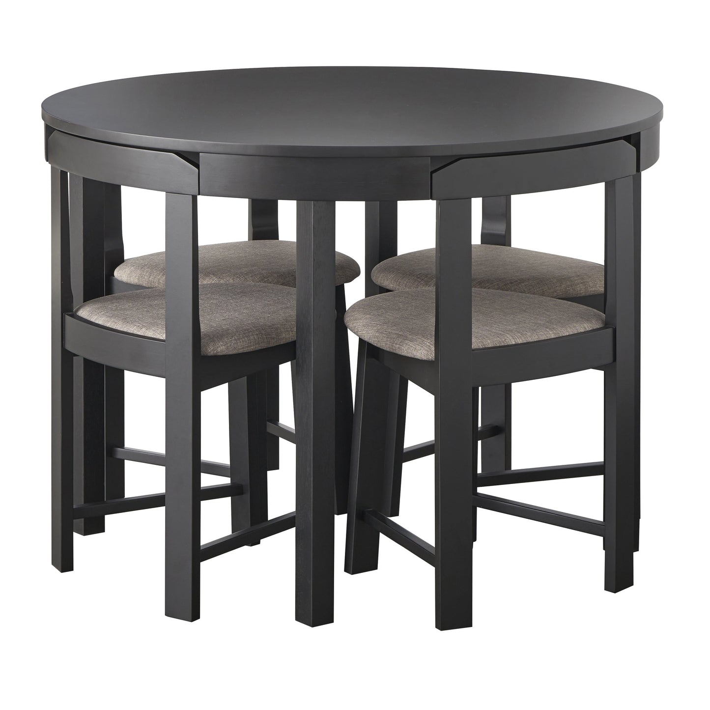 Ensemble de salle à manger rond compact Harrisburg Tobey 5 pièces