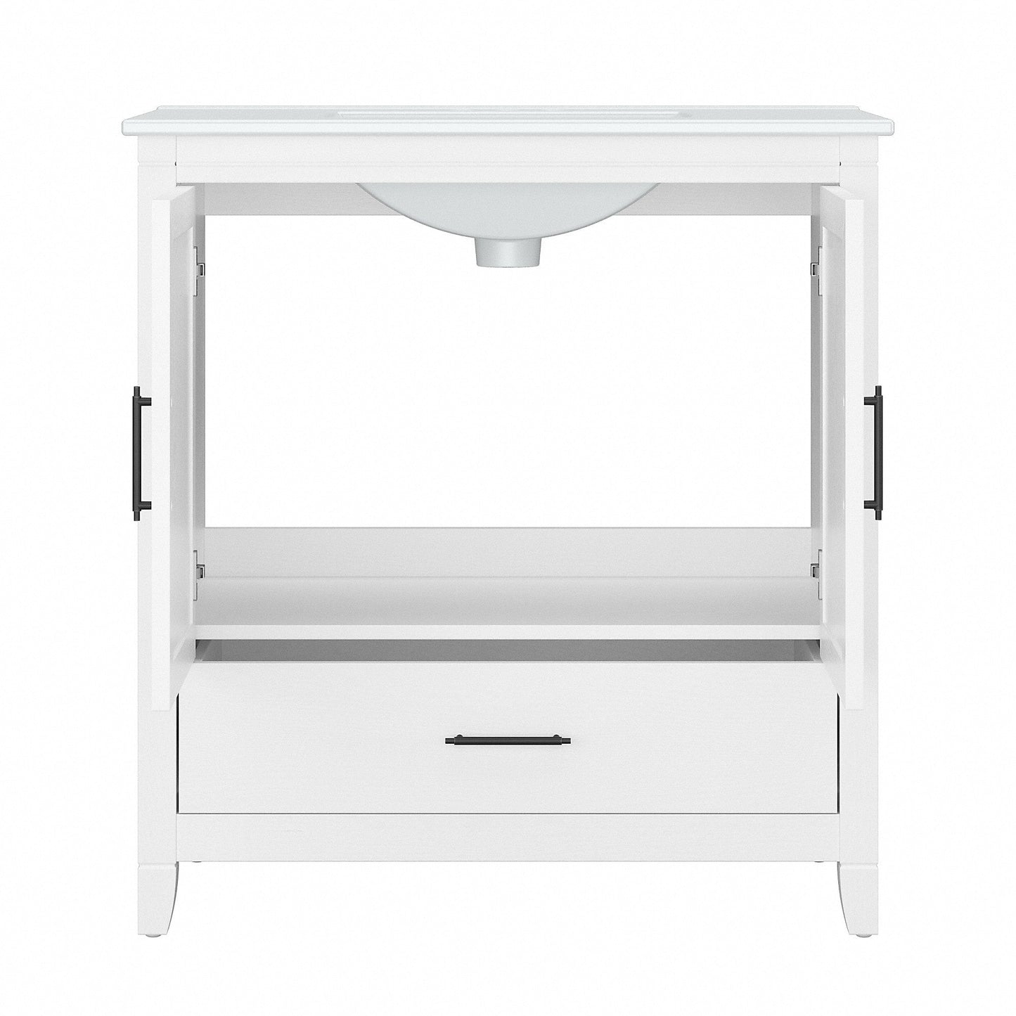 Meuble-lavabo Key West 32 W avec lavabo par Bush Furniture