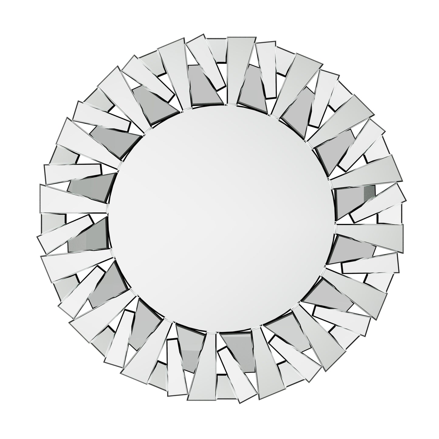 Grands miroirs décoratifs ronds, miroirs muraux en verre artistique, miroirs d'appoint - 32 po L x 32 po H