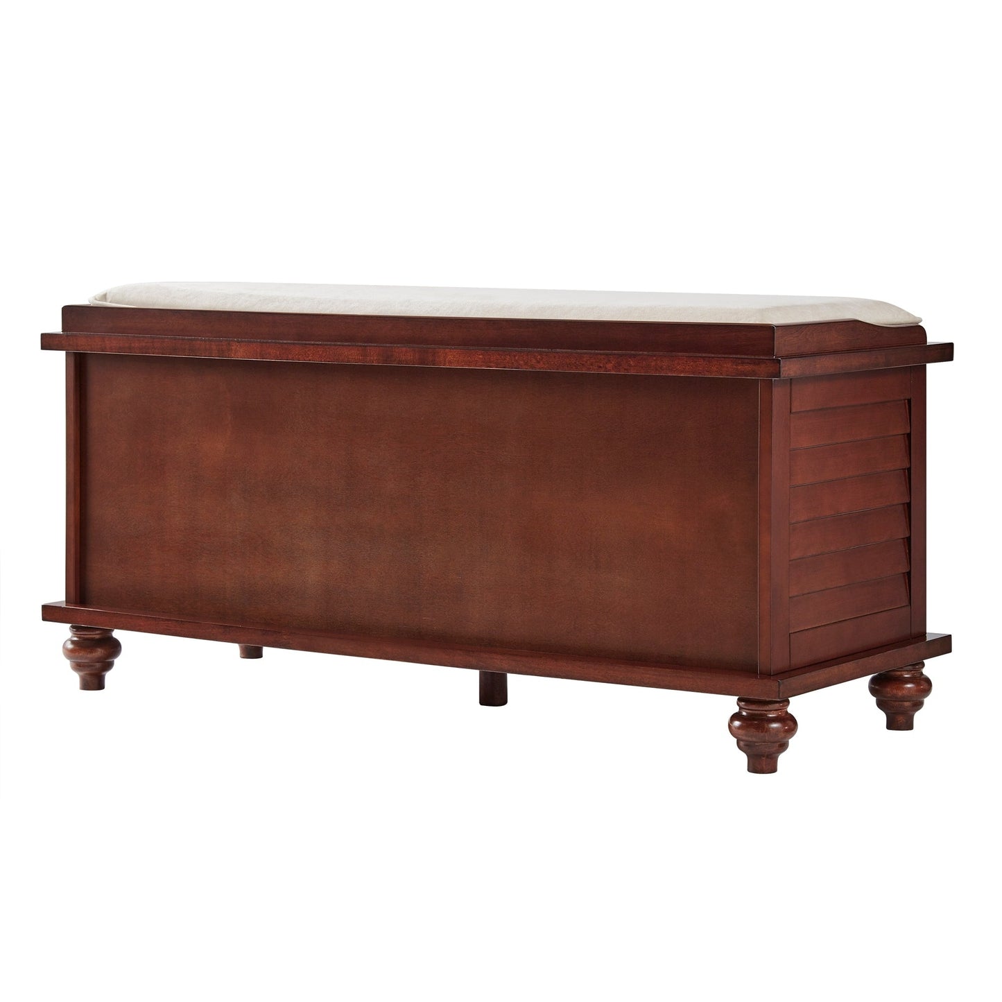 Banc de rangement à porte à volets Maybelle avec coussin en velours par iNSPIRE Q Classic