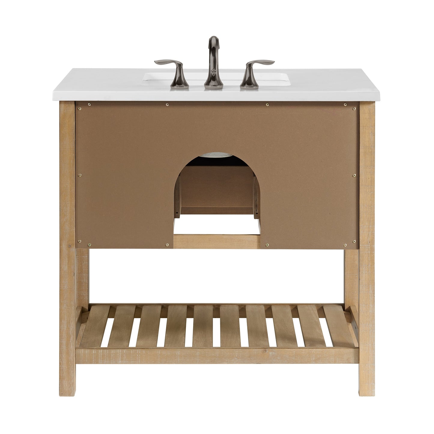 Meuble-lavabo simple de style ferme Monterey 37 avec dessus