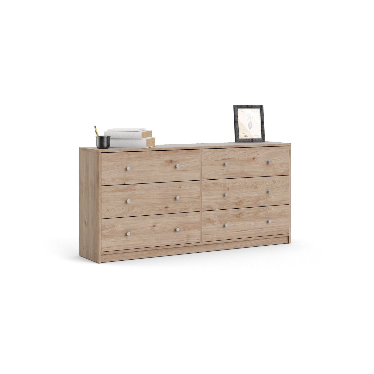 Porch & Den Zoe Commode double à 6 tiroirs