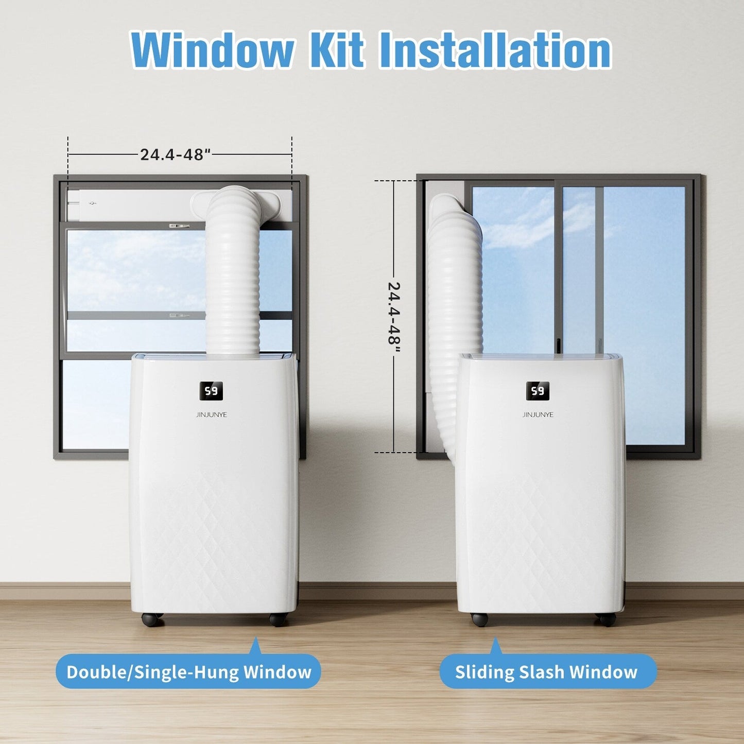 Climatiseur portatif avec chauffage – 12 000 BTU de refroidissement et 10 000 BTU de chauffage pour pièces jusqu'à 700 pi²