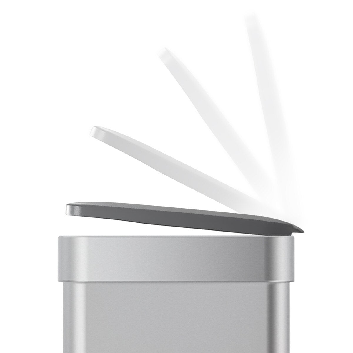 Poubelle de recyclage rectangulaire Qualiazero 16 gal (unité double 8 gal) - Acier inoxydable