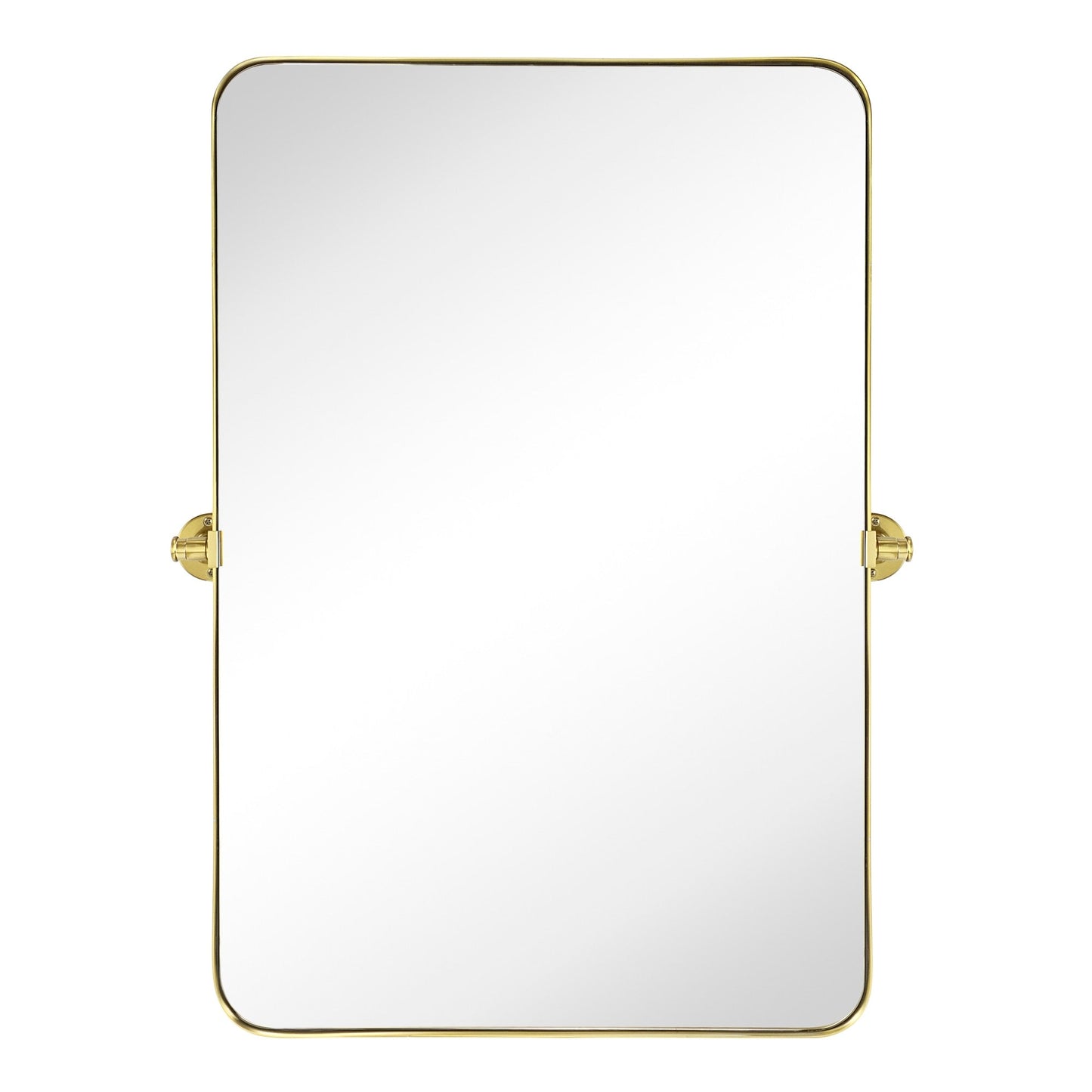 Miroir mural rectangulaire pivotant et inclinable en métal TEHOME Jonathan