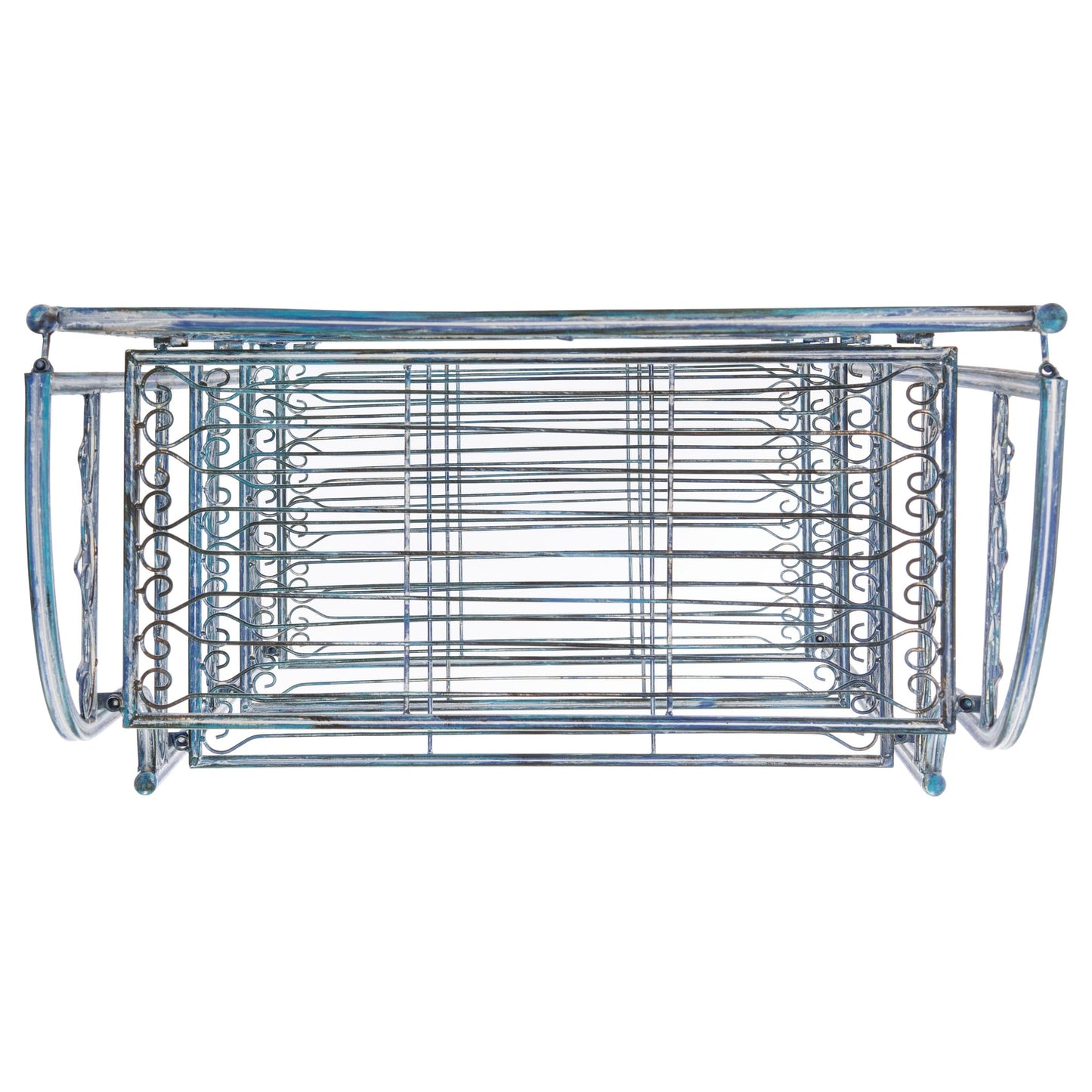 Étagère de boulangerie d'extérieur à 4 niveaux en fer forgé victorien SAFAVIEH Bryn - 25 po L x 15 po P x 63 po H - 25L x 15P x 63H