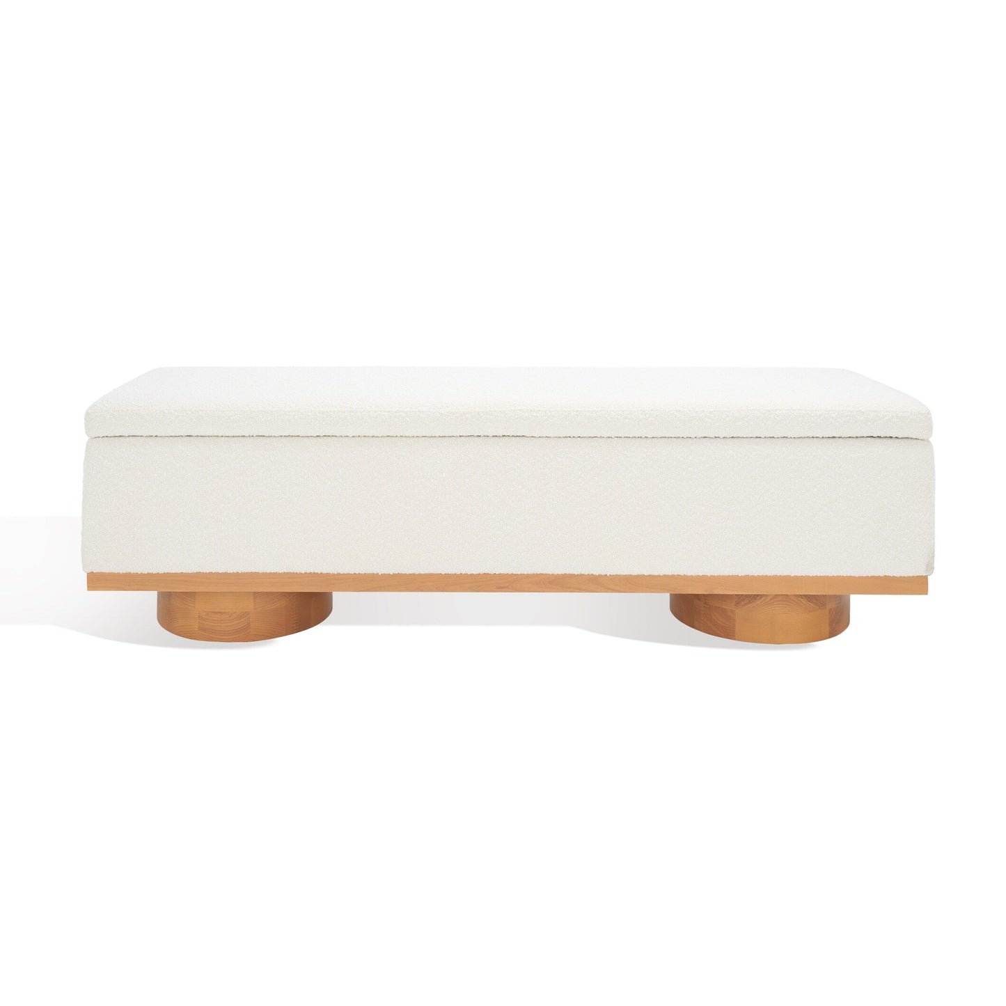Banc de rangement SAFAVIEH Couture Sunneva Boucle - 61 po L x 20 po P x 19 po H - 61L x 20P x 19H