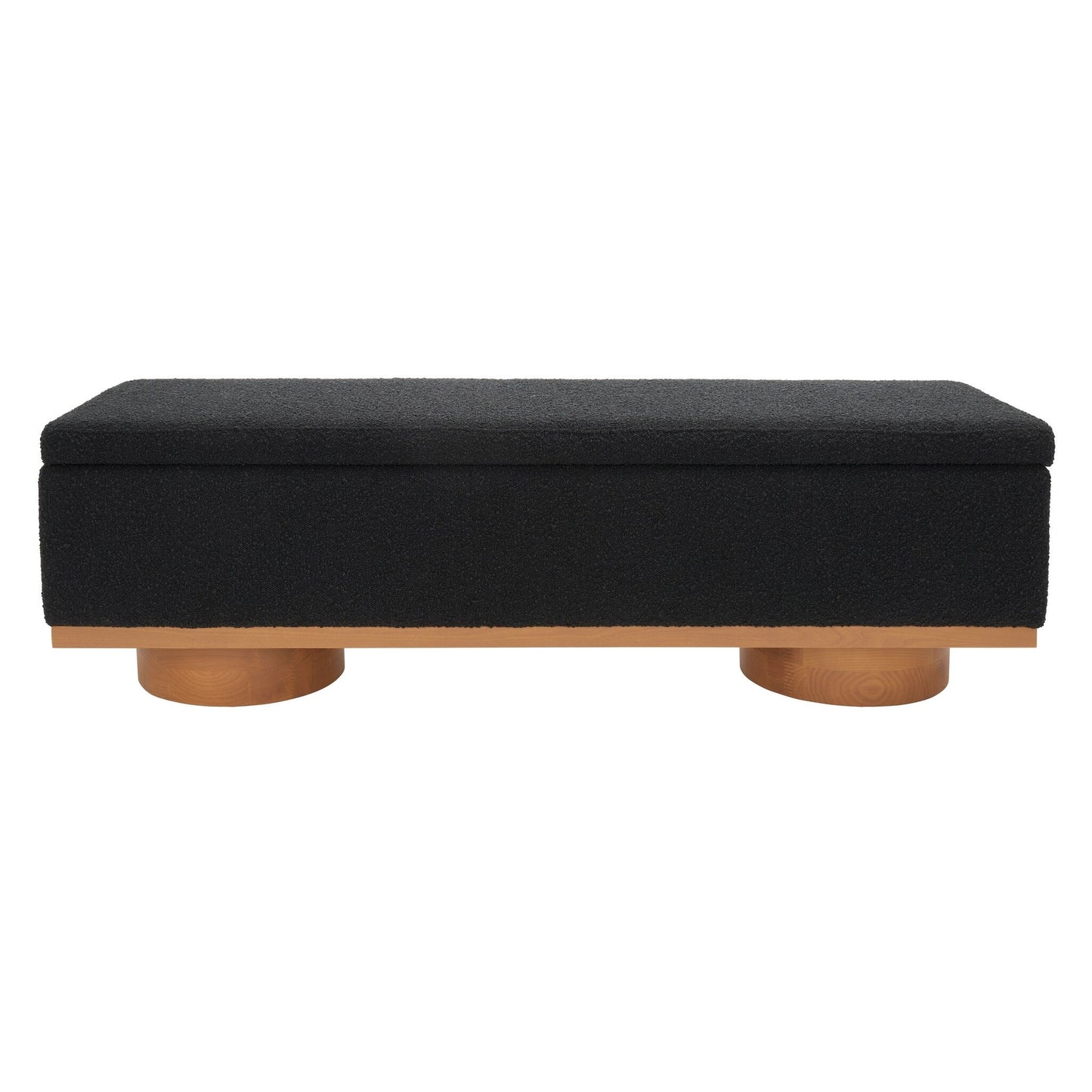 Banc de rangement SAFAVIEH Couture Sunneva Boucle - 61 po L x 20 po P x 19 po H - 61L x 20P x 19H