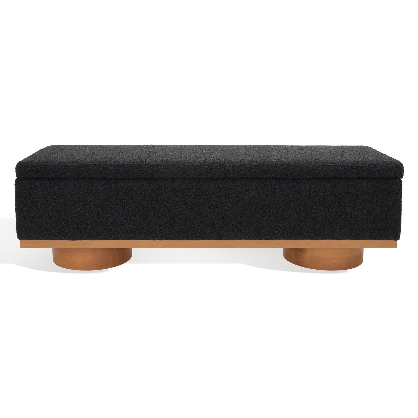 Banc de rangement SAFAVIEH Couture Sunneva Boucle - 61 po L x 20 po P x 19 po H - 61L x 20P x 19H