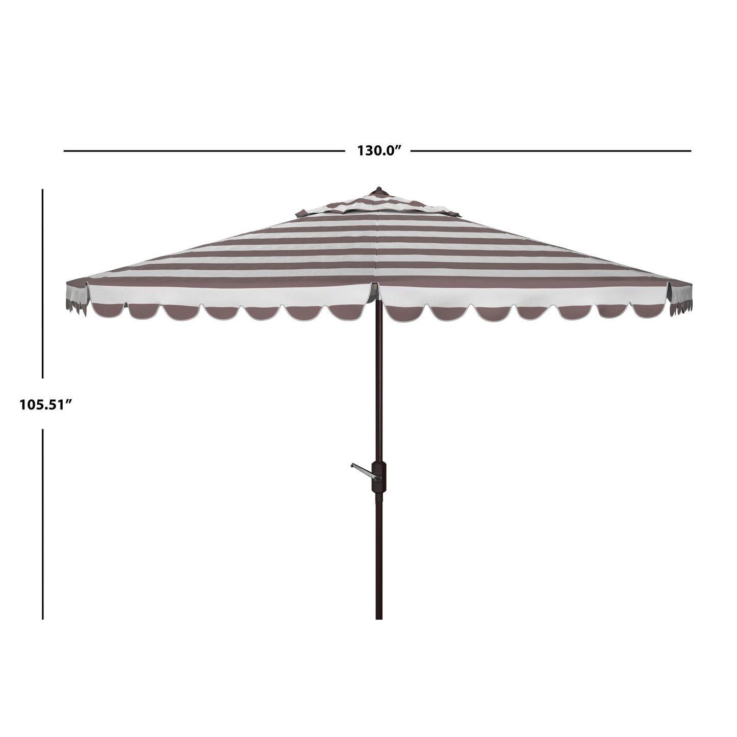 Parapluie rond à manivelle SAFAVIEH Outdoor Jaylee 11 pieds