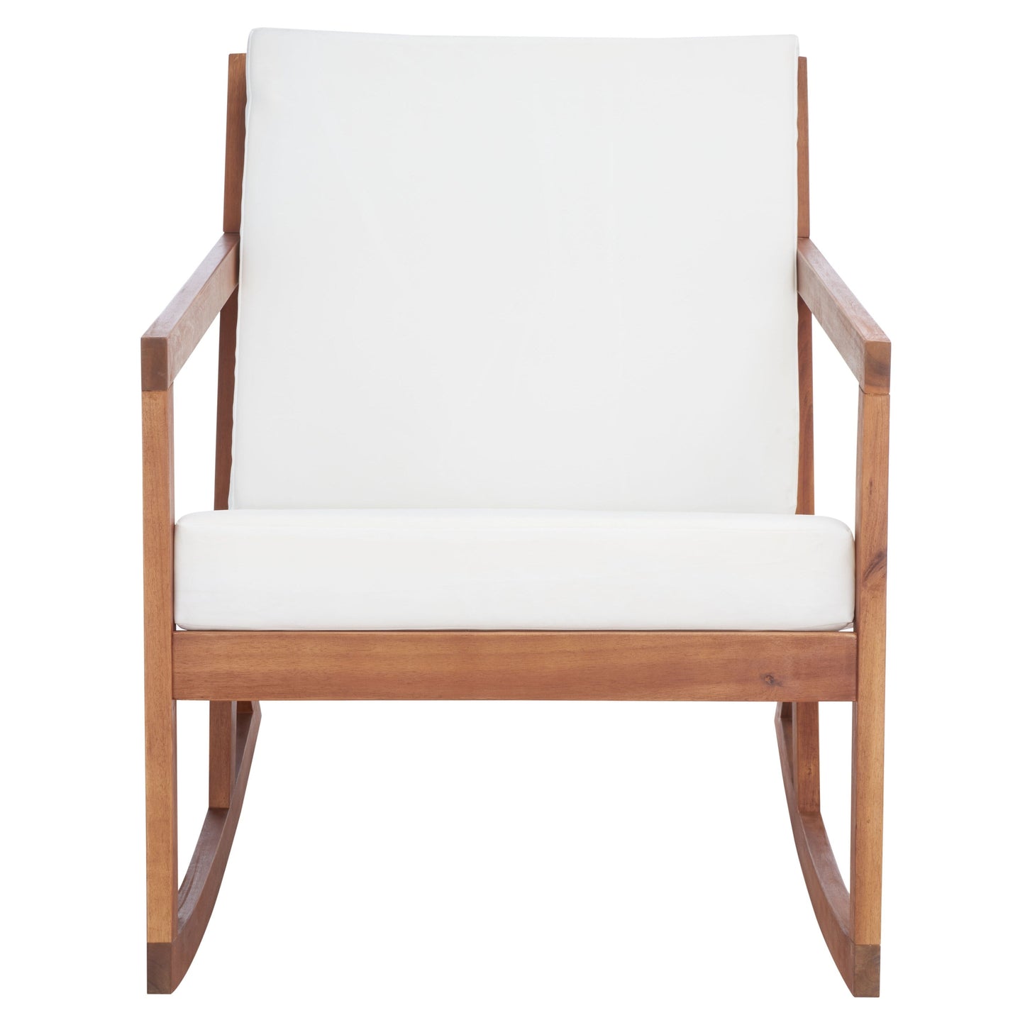 Chaise à bascule d'extérieur Makaila de SAFAVIEH avec coussin - 26 L x 31 P x 38 H