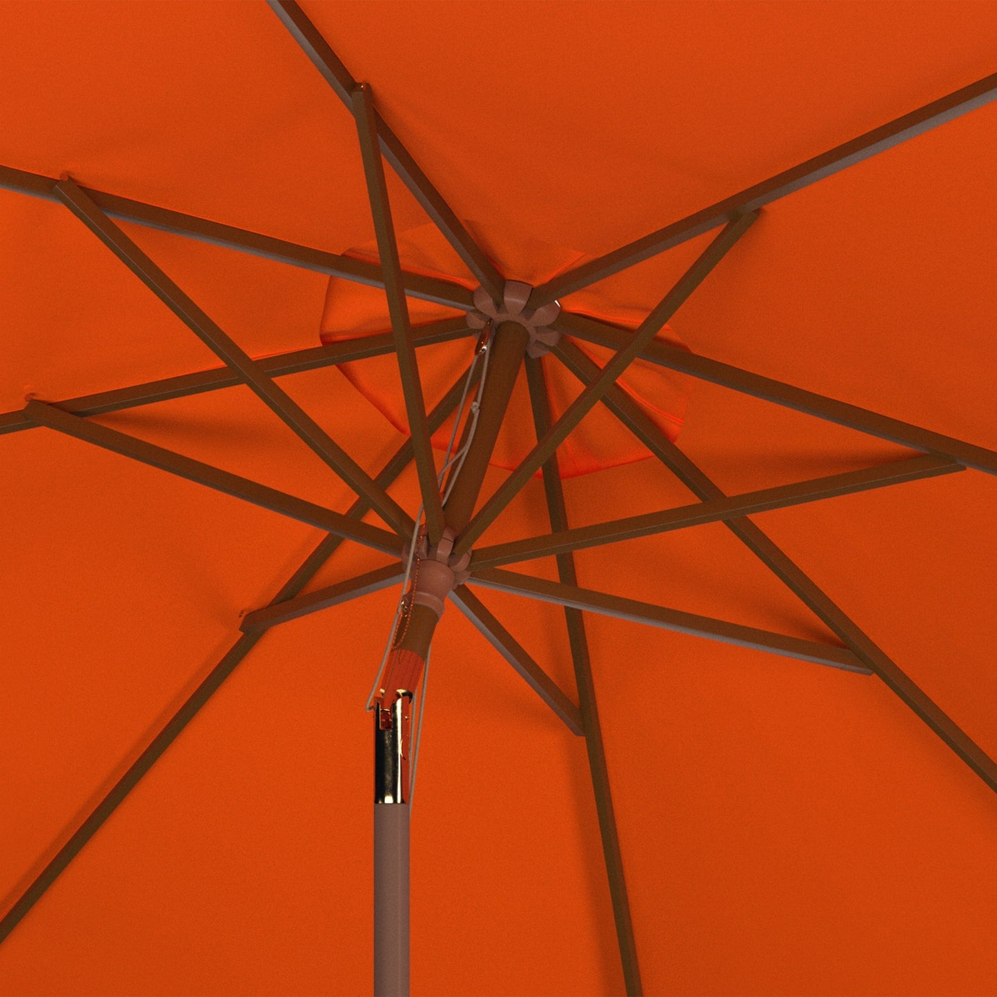 Parasol d'extérieur en bois SAFAVIEH Zlatana de 2,7 m