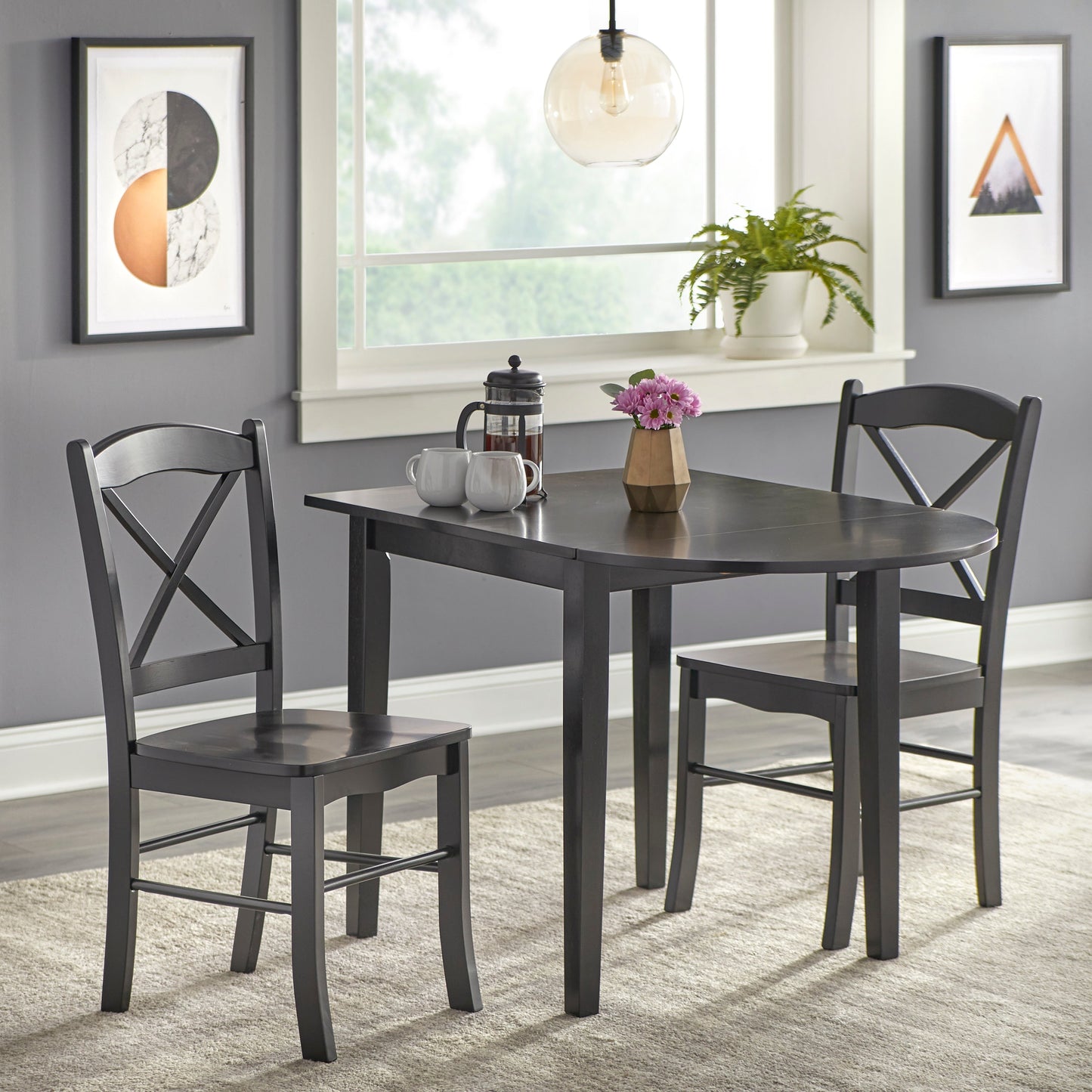 Chaises de salle à manger de style cottage de campagne Simple Living (lot de 2)