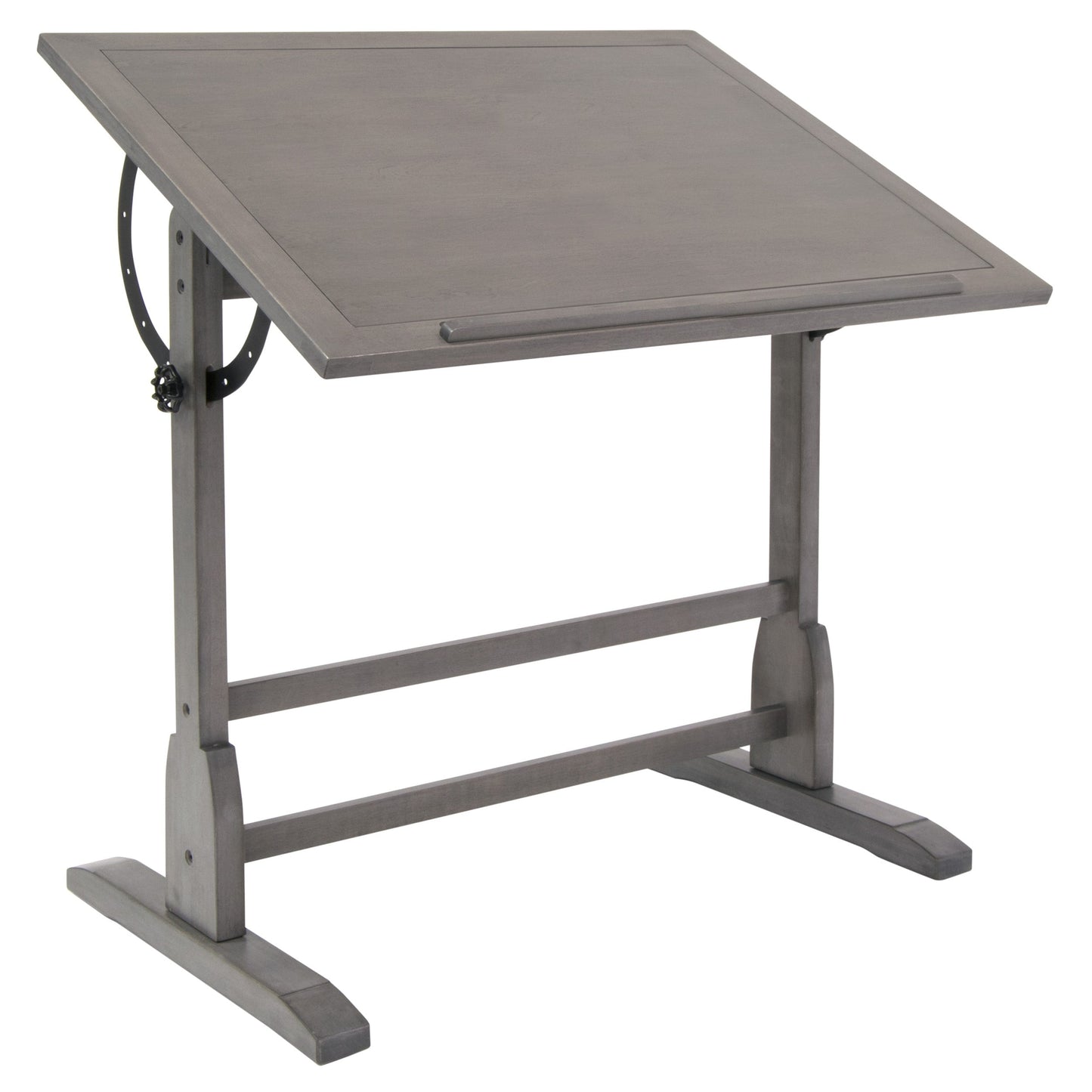 Table à dessin vintage en bois de 36 pouces avec plateau réglable en angle pour le dessin