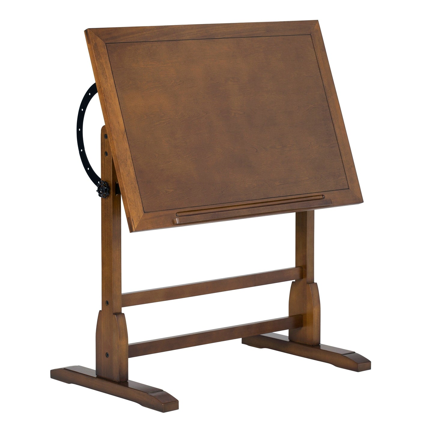 Table à dessin vintage en bois de 36 pouces avec plateau réglable en angle pour le dessin