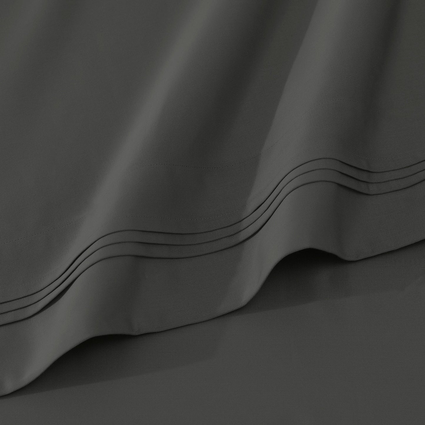 Parure de draps en coton égyptien de qualité supérieure 1000 fils au pouce carré, à poches profondes et à motif uni