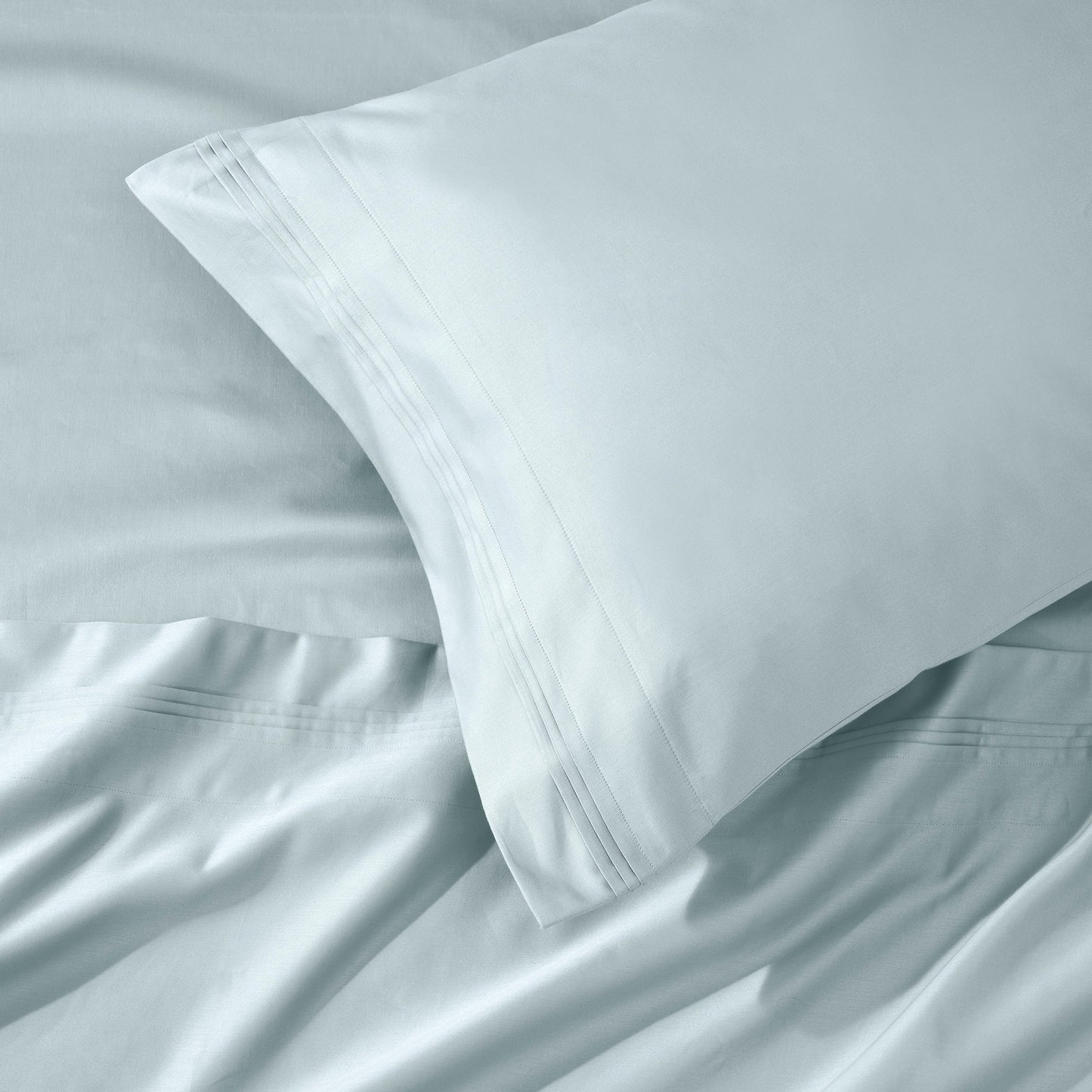 Parure de draps en coton égyptien de qualité supérieure 1000 fils au pouce carré, à poches profondes et à motif uni