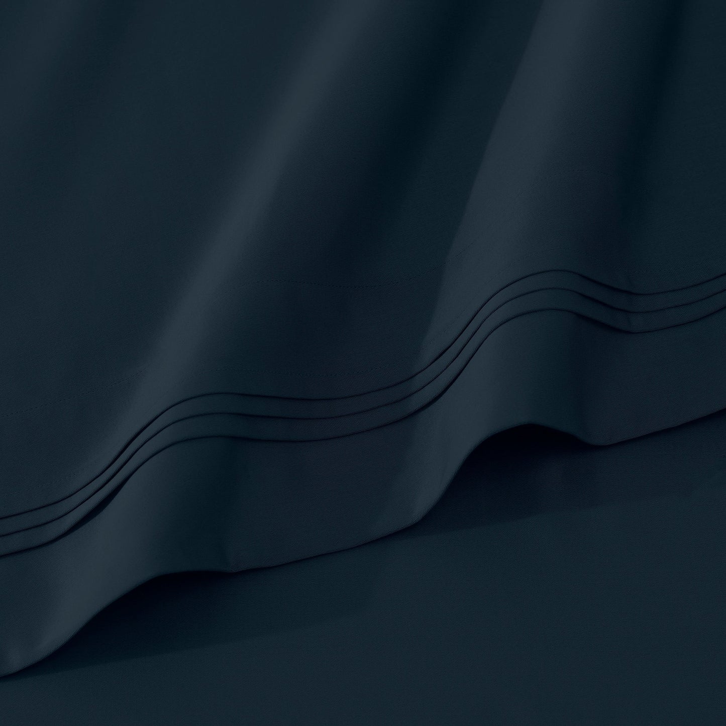 Parure de draps en coton égyptien de qualité supérieure 1000 fils au pouce carré, à poches profondes et à motif uni