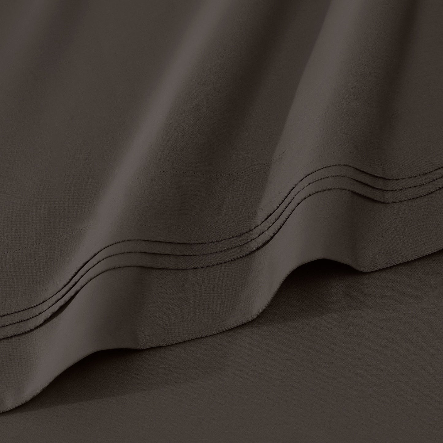 Parure de draps en coton égyptien de qualité supérieure 1000 fils au pouce carré, à poches profondes et à motif uni