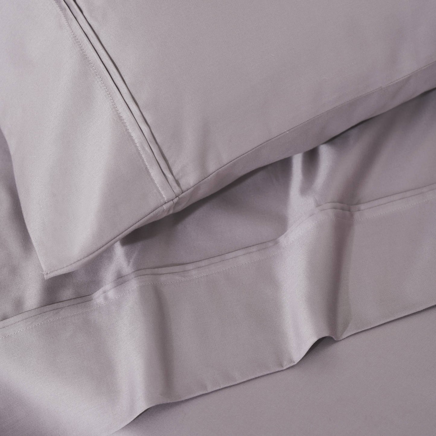 Parure de draps unie écologique en coton égyptien de qualité supérieure 1 200 fils