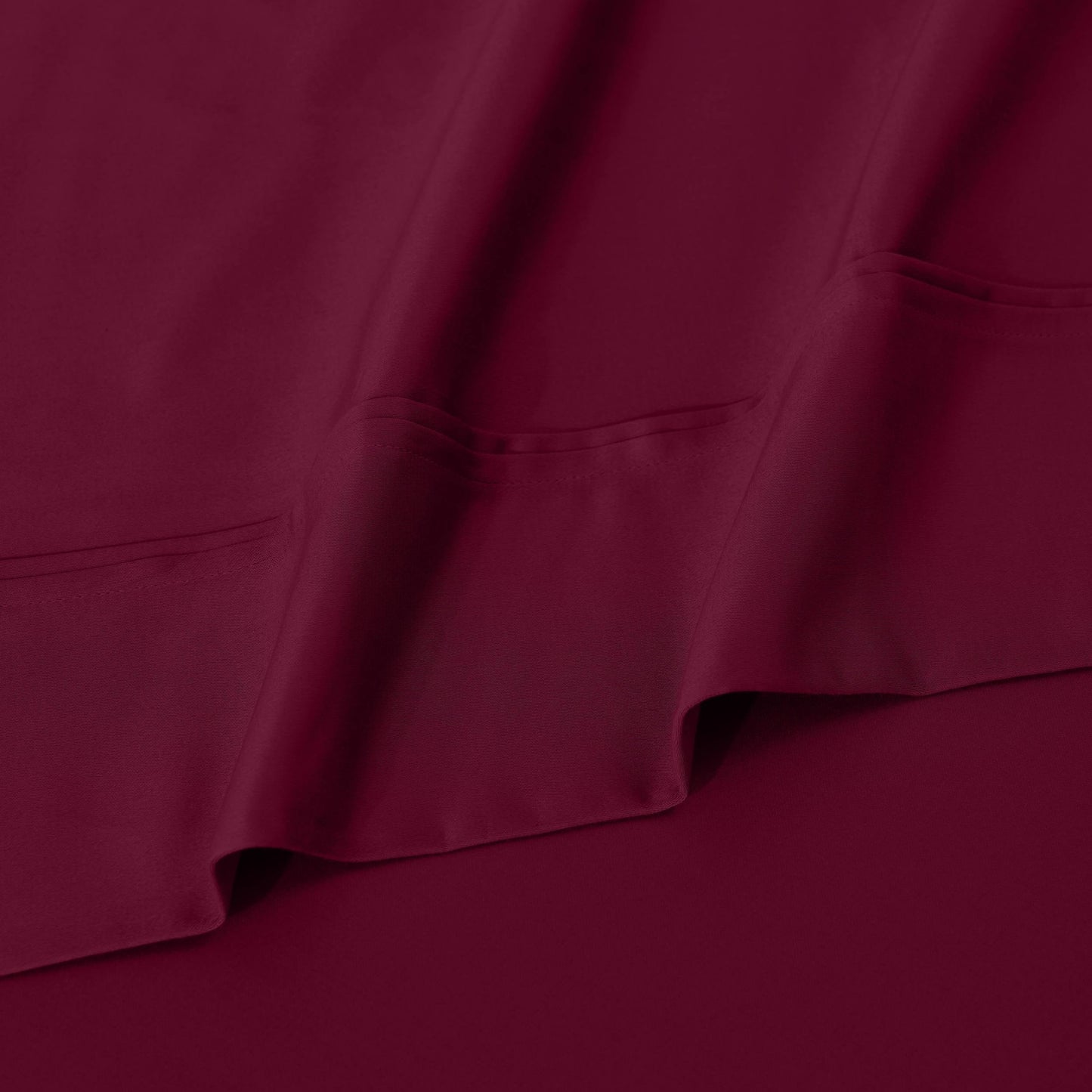 Parure de draps unie écologique en coton égyptien de qualité supérieure 1 200 fils