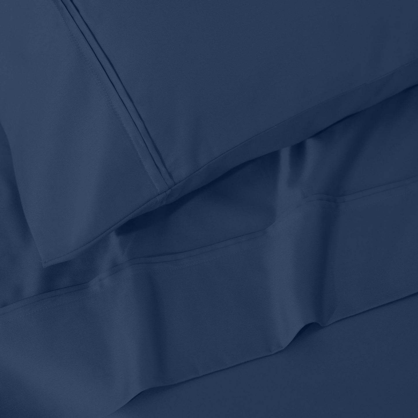 Parure de draps unie écologique en coton égyptien de qualité supérieure 1 200 fils