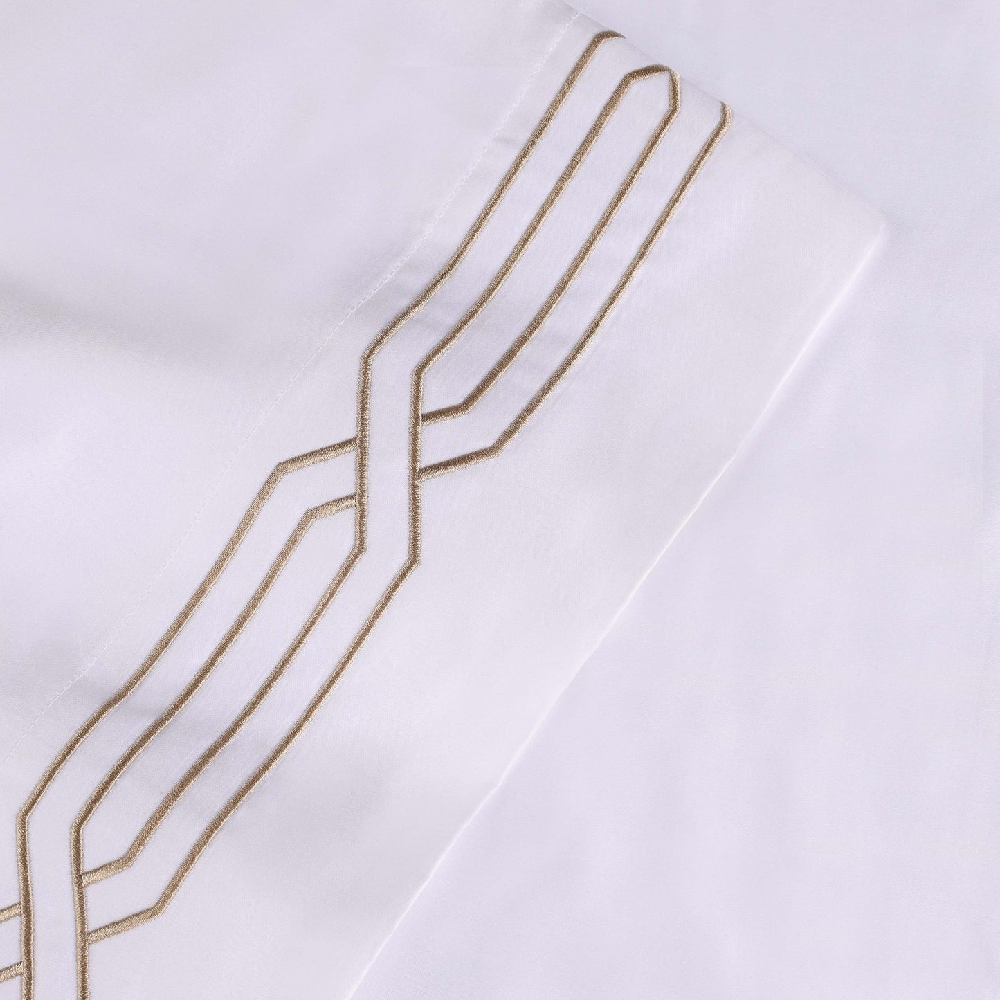 Parure de draps unie écologique en coton égyptien de qualité supérieure 1 200 fils