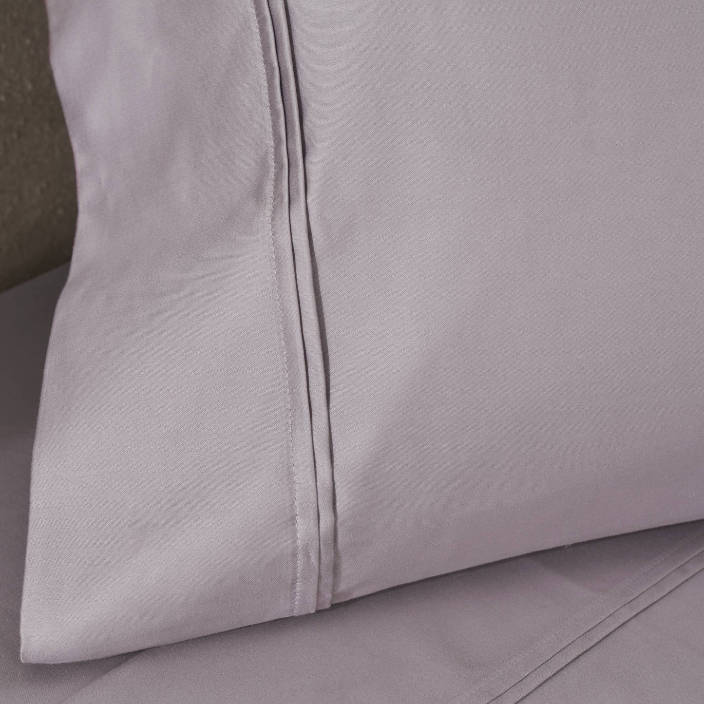 Parure de draps unie écologique en coton égyptien de qualité supérieure 1 200 fils