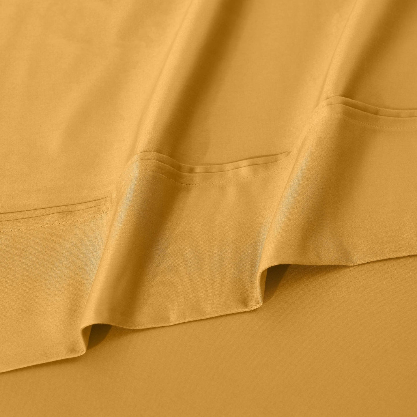 Parure de draps unie écologique en coton égyptien de qualité supérieure 1 200 fils