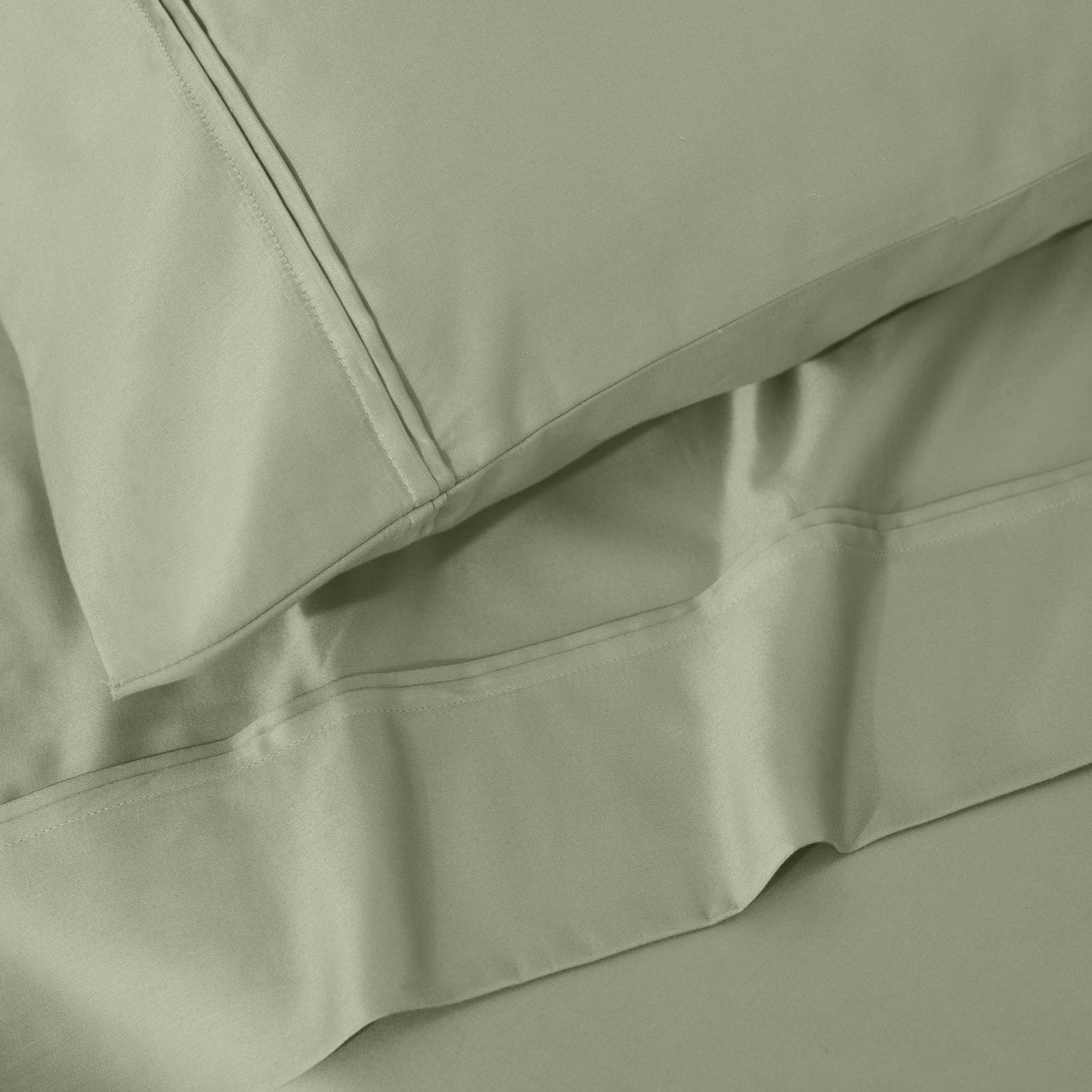 Parure de draps unie écologique en coton égyptien de qualité supérieure 1 200 fils