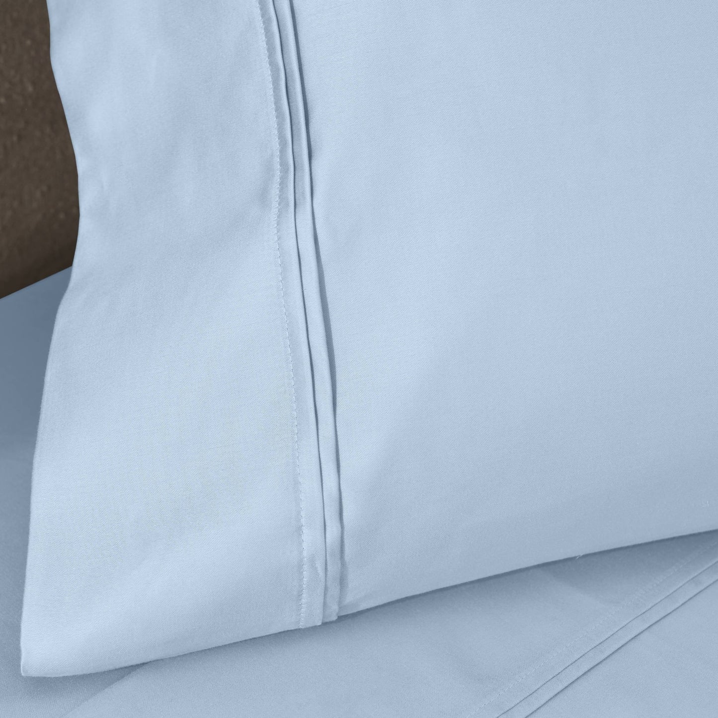 Parure de draps unie écologique en coton égyptien de qualité supérieure 1 200 fils