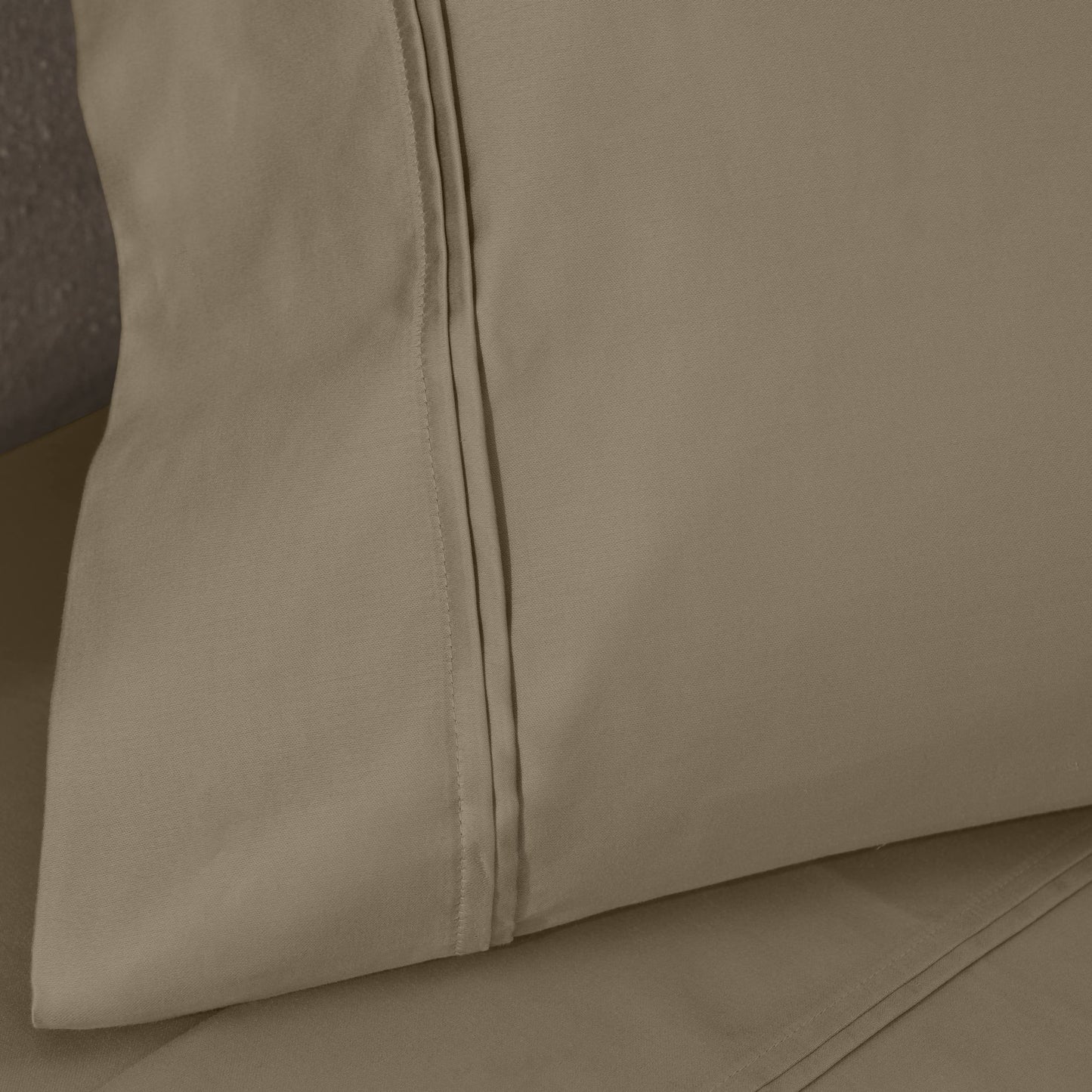 Parure de draps unie écologique en coton égyptien de qualité supérieure 1 200 fils
