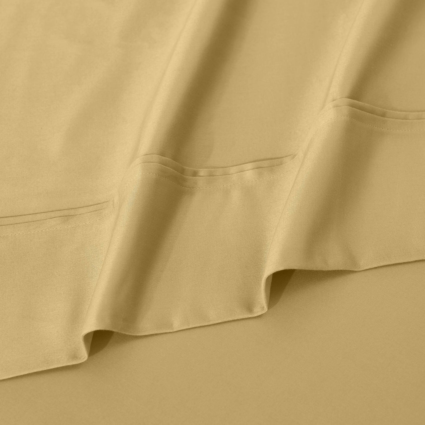 Parure de draps unie écologique en coton égyptien de qualité supérieure 1 200 fils