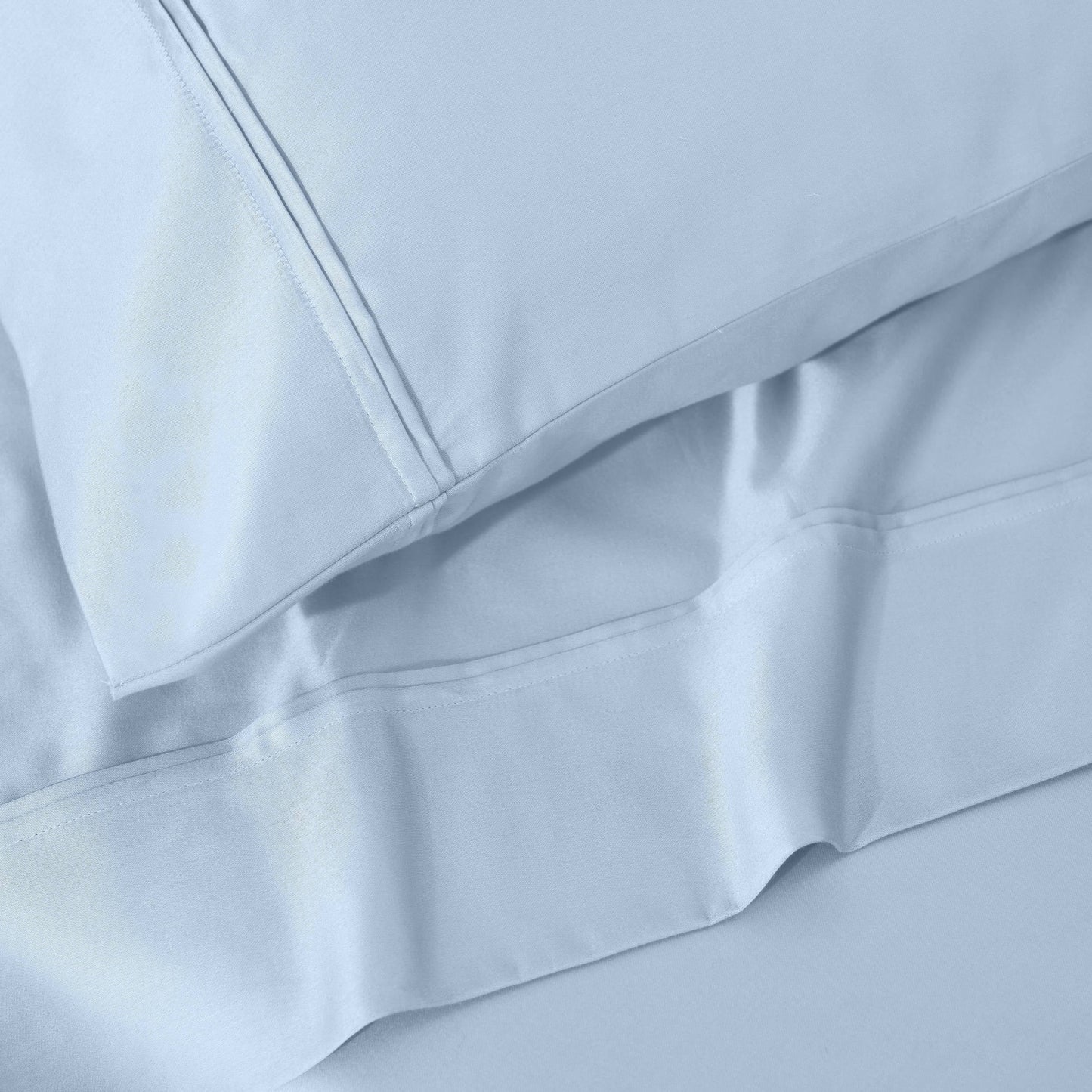 Parure de draps unie écologique en coton égyptien de qualité supérieure 1 200 fils