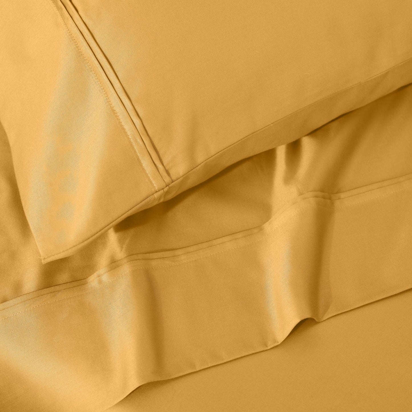 Parure de draps unie écologique en coton égyptien de qualité supérieure 1 200 fils
