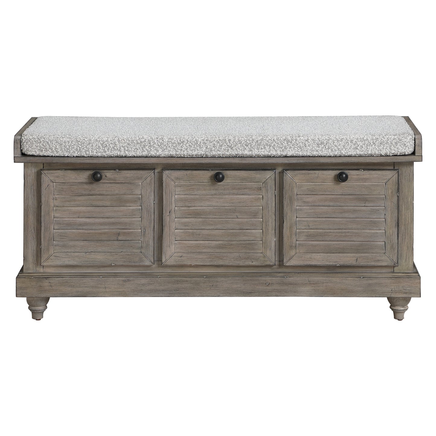 Le banc de rangement Arbakka de Gray Barn