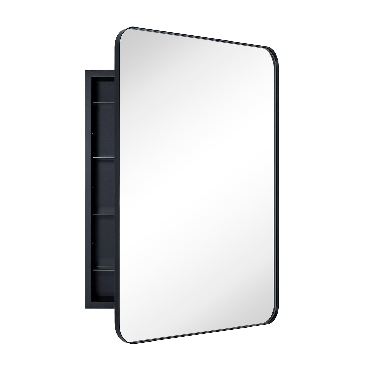 Armoire à pharmacie encastrée TEHOME WH avec miroir et étagères réglables