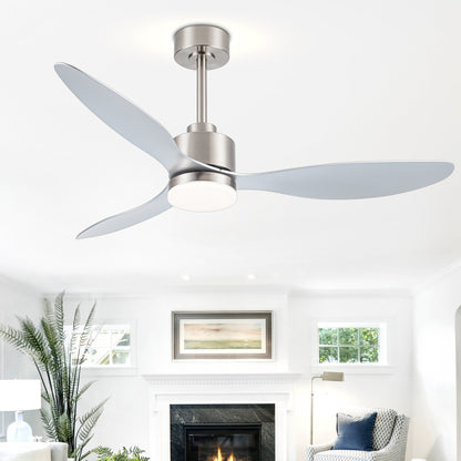 Ventilateur de plafond à DEL de 52 pouces avec télécommande (3 pales)
