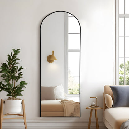 Miroir mural sur pied arqué Dovelina