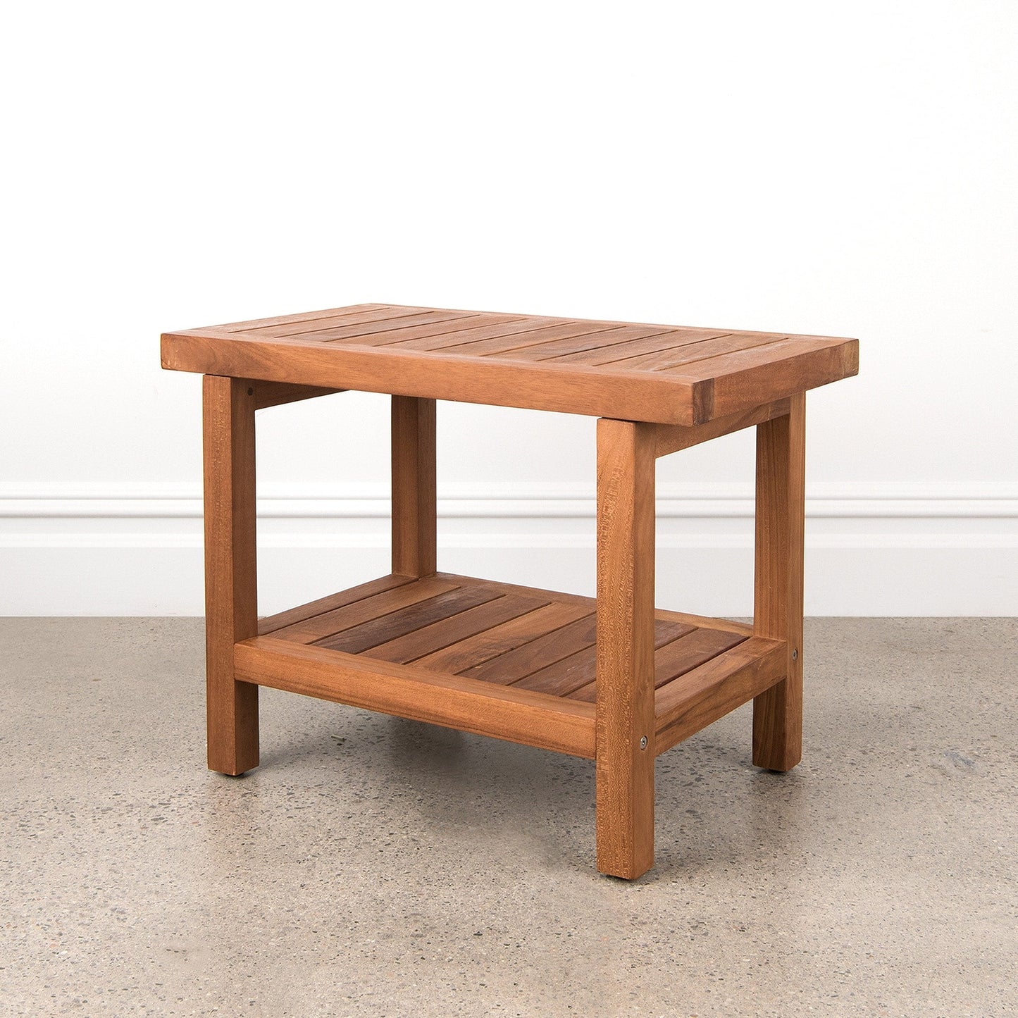 Table/banc de douche en teck indonésien Aurora Home