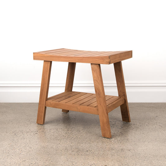 Table/banc de douche en teck indonésien Aurora Home