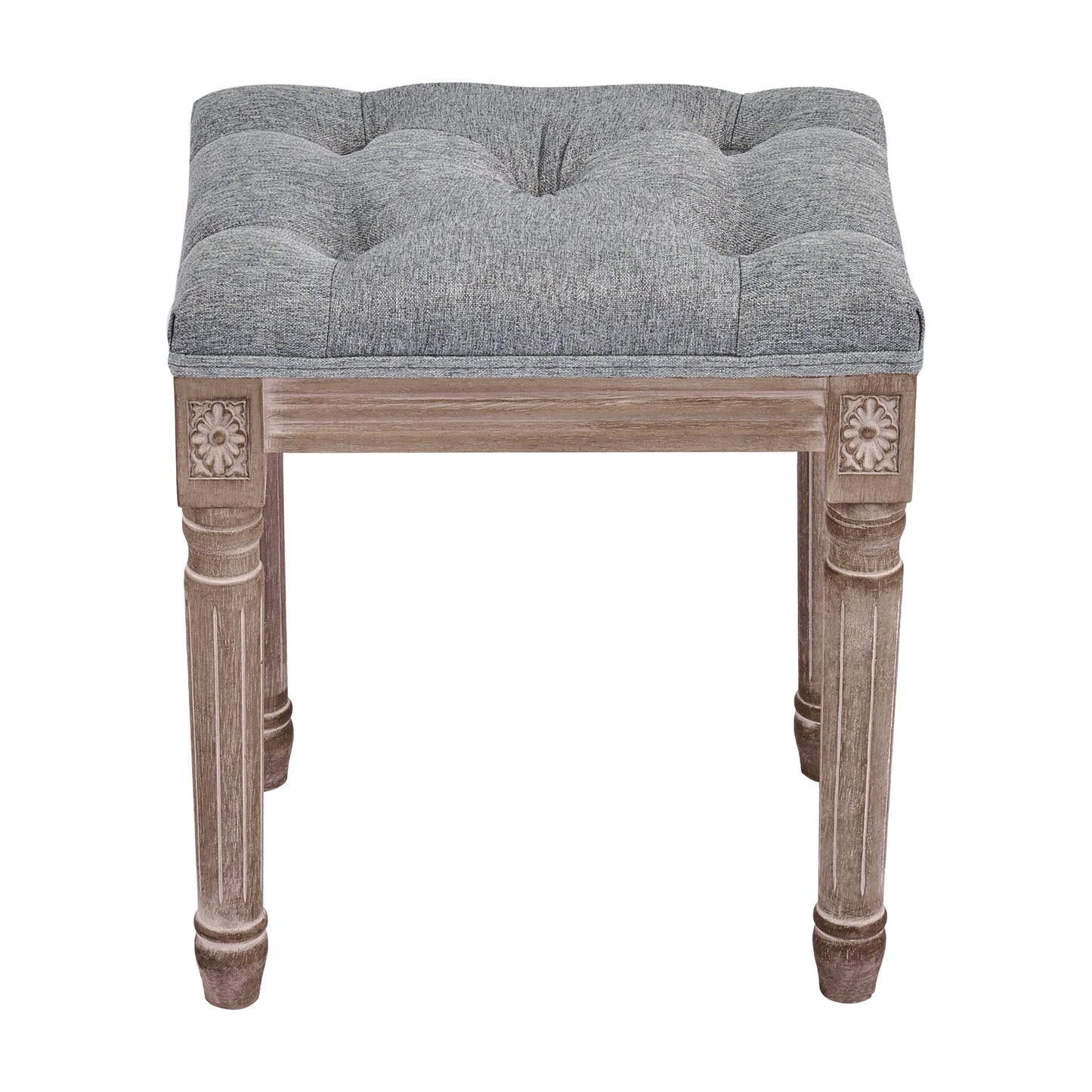 Tabouret de pied et tabouret de coiffeuse rembourrés vintage français CO-Z