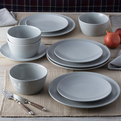 Service de table Noritake Colorscapes Swirl 12 pièces, coupe, service pour 4 personnes