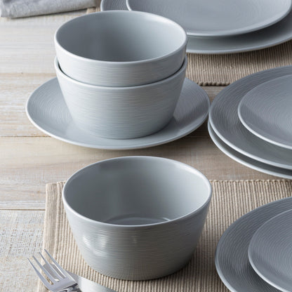 Service de table Noritake Colorscapes Swirl 12 pièces, coupe, service pour 4 personnes