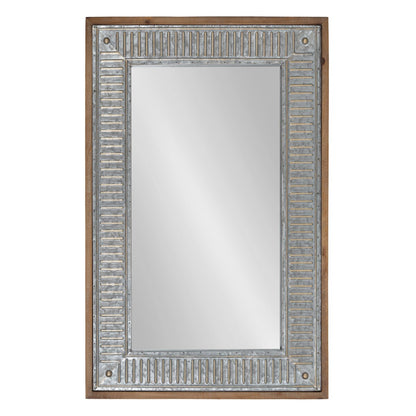 Miroir mural en bois et métal Kate et Laurel Deely