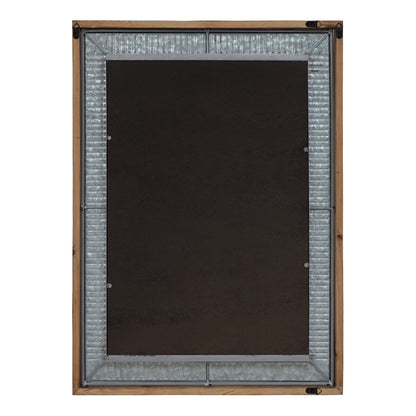 Miroir mural en bois et métal Kate et Laurel Deely
